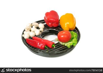 grill isolated on a white