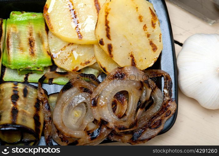 grilled assorted vegetables dressed with extra virgin olive oil