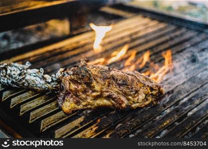 Grilled beef of excellent quality