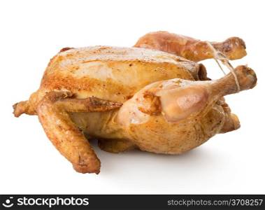 Grilled chicken isolated on a white background