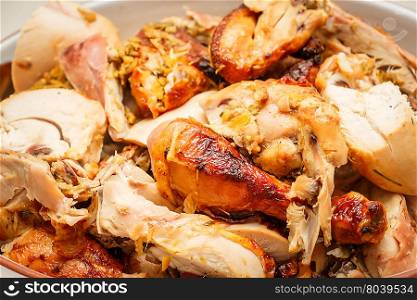 Grilled chicken with others food