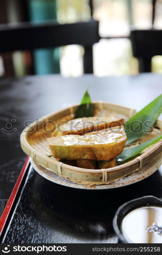 grilled eggplant with miso dip Japanese food