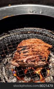 grilled Freshness Japanese wagyu meat BBQ yakiniku