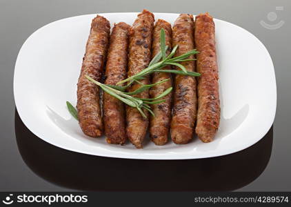 grilled meat sausages