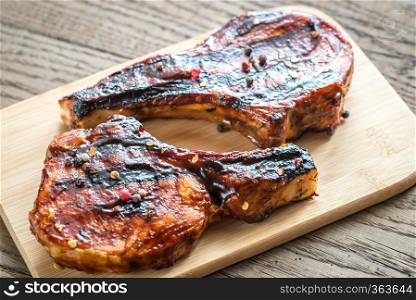 Grilled pork ribs 