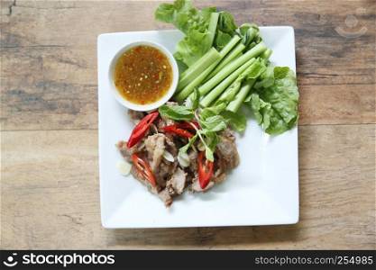 Grilled pork thai style