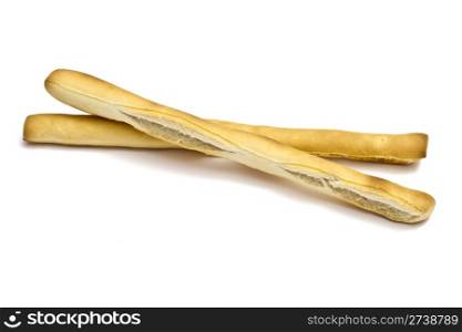 Grissini - Breadsticks isolated on white background