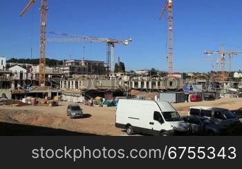 Gro?baustelle im urbanen Umfeld.