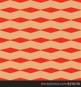 Groovy aestethic seamless pattern with triangles in the style of the 70s and 60s. Vector illustration. Groovy aestethic seamless pattern with triangles