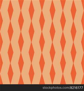 Groovy aestethic seamless pattern with triangles in the style of the 70s and 60s. Vector illustration. Groovy aestethic seamless pattern with triangles