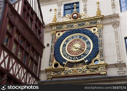 Gros horloge, Rouen, Seine-maritime, Haute-Normandie, France