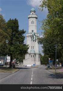 Grossbeeren, Teltow-Flaming, Brandenburg, Germany - tower, which was built in 1913 to commemorate the Battle of 1813 against Napoleon. It is 32 m high and has a viewing platform. Inside is a small museum with a diorama.