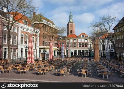 Grote Markt (Market Square) in The Hague, South Holland, Netherlands.