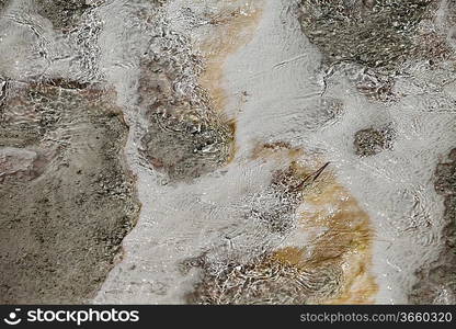 Ground surface in Pamukkale, Turkey