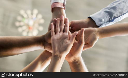 group friends gathering together