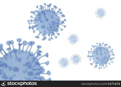 group of 3d models of virus Corona covid wuhan virus