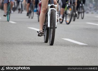 Group of a cyclist at bike race