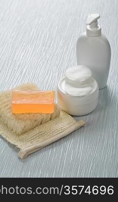 group of bathing articles