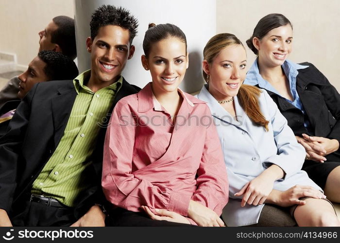 Group of business executives sitting together