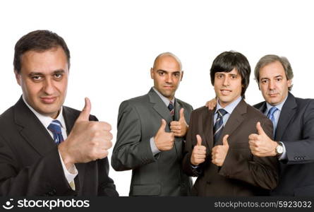 group of business men isolated on white