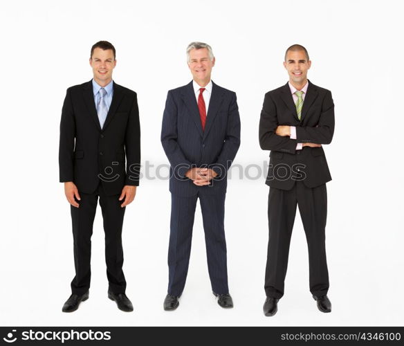 Group Of Businessmen In Studio