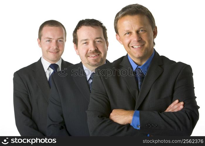 Group Of Businessmen Smiling
