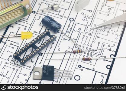 Group of electronic components