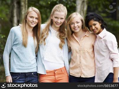Group Of Female Teenage Friends