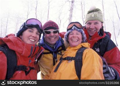 Group of Friends Going Skiing