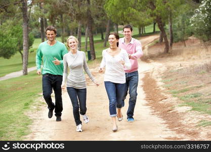 Group Of Friends having fun in park