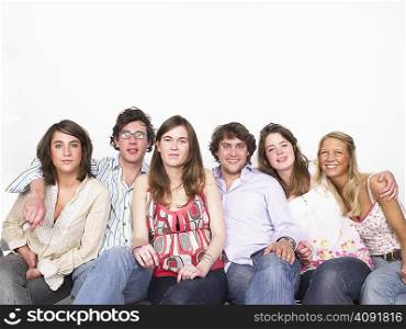 group of friends smiling