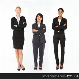 Group of mixed age and race businesswomen