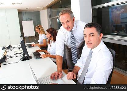 group of people attending business training