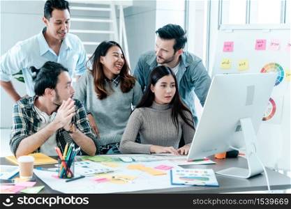 Group of people diversity multiethnic teamwork collaboration team meeting communication concept. Business people hands together diversity multiethic partner Business Meeting brainstorming Businessman team