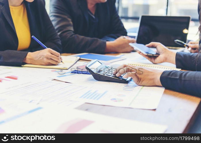 Group of people diversity multiethnic teamwork collaboration team meeting communication concept. Business people hands together diversity multiethic partner Business Meeting brainstorming Businessman team