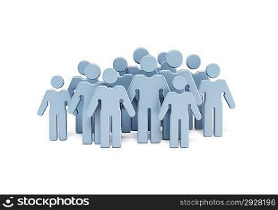 group of people, isolated illustration