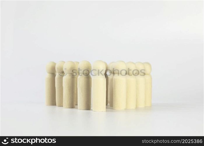 Group of people standing together isolated on white background, casual copy space space for text. Group of people standing together isolated on white background, casual copy space