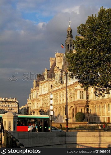 Group of people traveling in a bus, Paris, France