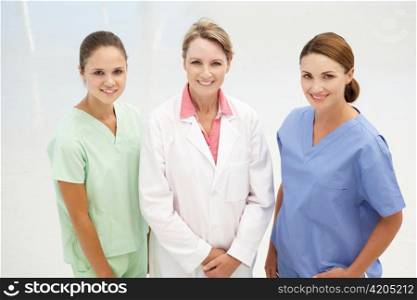 Group of professional medical women