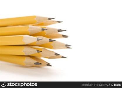Group of sharp pencils.