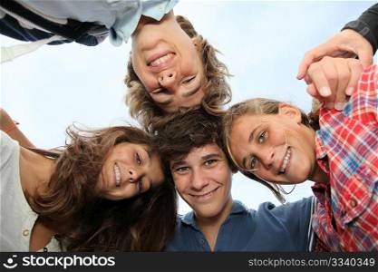 Group of teens after school