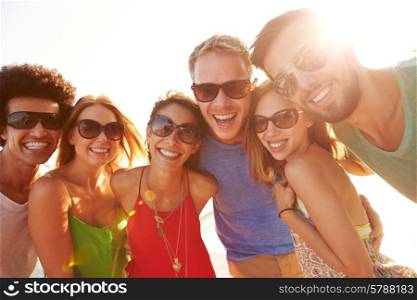 Group Of Young Friends On Summer Holiday Together