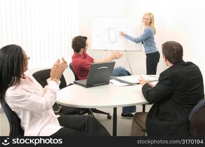 Group of Young Professionals at a Meeting