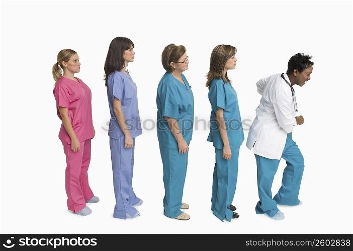 Group portrait of doctors and nurses