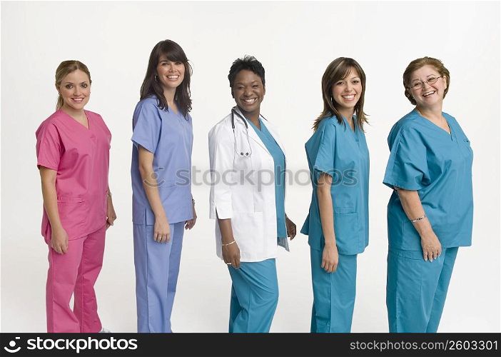 Group portrait of doctors and nurses