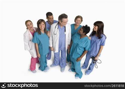 Group portrait of nurses and doctors