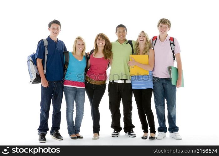 Group Shot Of Teenage School Kids