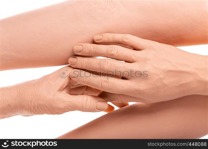group silicone prosthesis hands, medicine pink implants for person