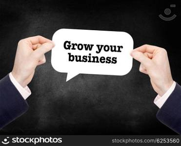 Grow your business in a speechbubble