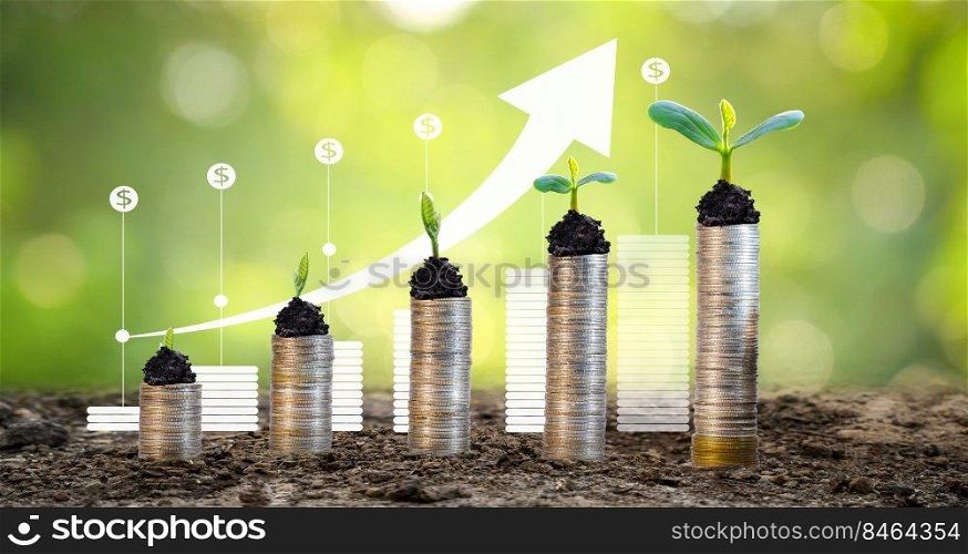 Growing graph finance The growth of business finance The gradation from low to high